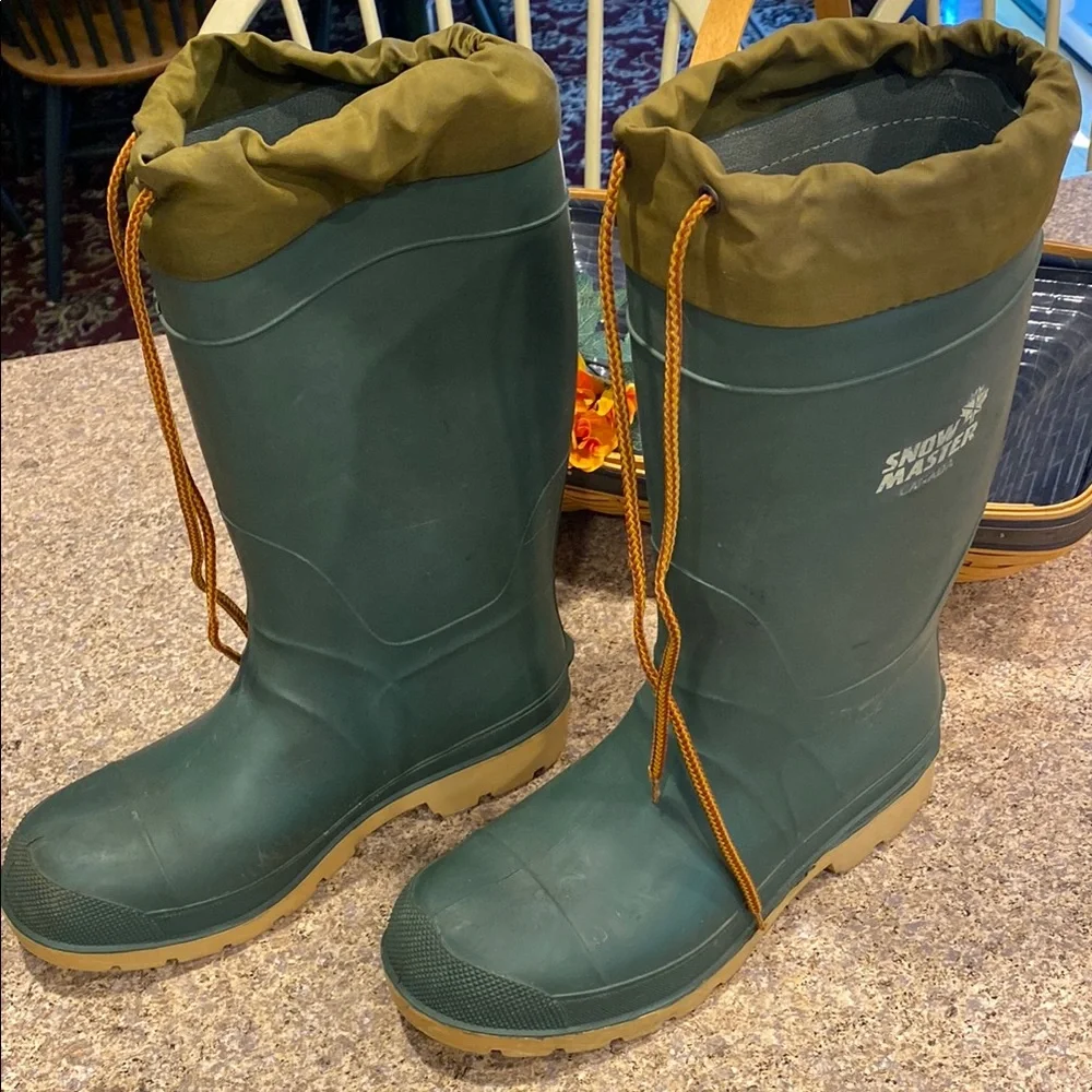 Snow Master Canada Boots WITH FLAWS and NO LINING Men’s 7